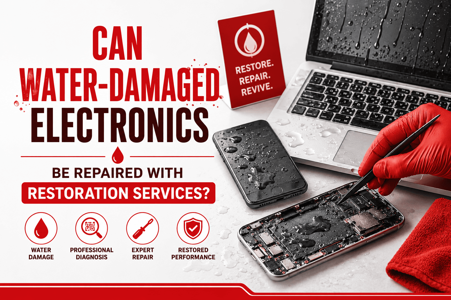 Can Water-Damaged Electronics Be Repaired With Restoration Services?