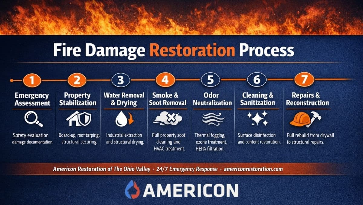 Fire Damage Restoration Process Explained Step by Step